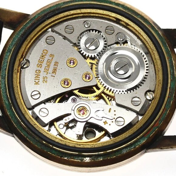 SEIKO King Seiko J14102E First model gold Dial Hand Winding Men's Watch - Picture 6 of 13